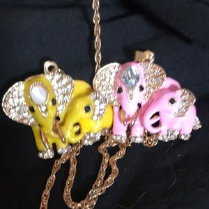 Pair of Elephants pendants